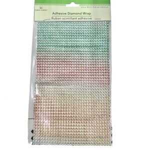 🔥$2🔥NEW FLORAL GARDEN Adhesive Diamond Wrap Multicolor, 1 Sheet, 6” x 10” Sheet